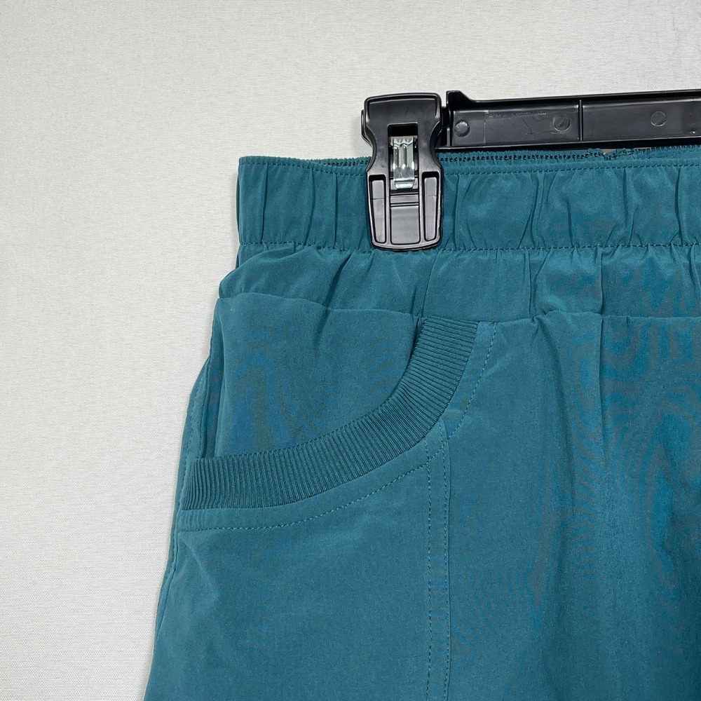 Kuhl Freeflex Teal Hiking Elastic Waist Outdoor Lightweight Shorts Women's LARGE - Picture 4 of 10